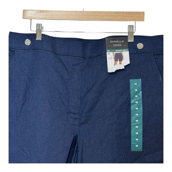 Rafaella bundle 2 shorts black and blue stretch shorts Bermuda size 18 NWT - Picture 5 of 10